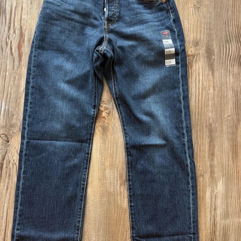 Levi’s 501 Curve Stretch Women’s Jeans 27x30 Dark Wash High Rise NWT
